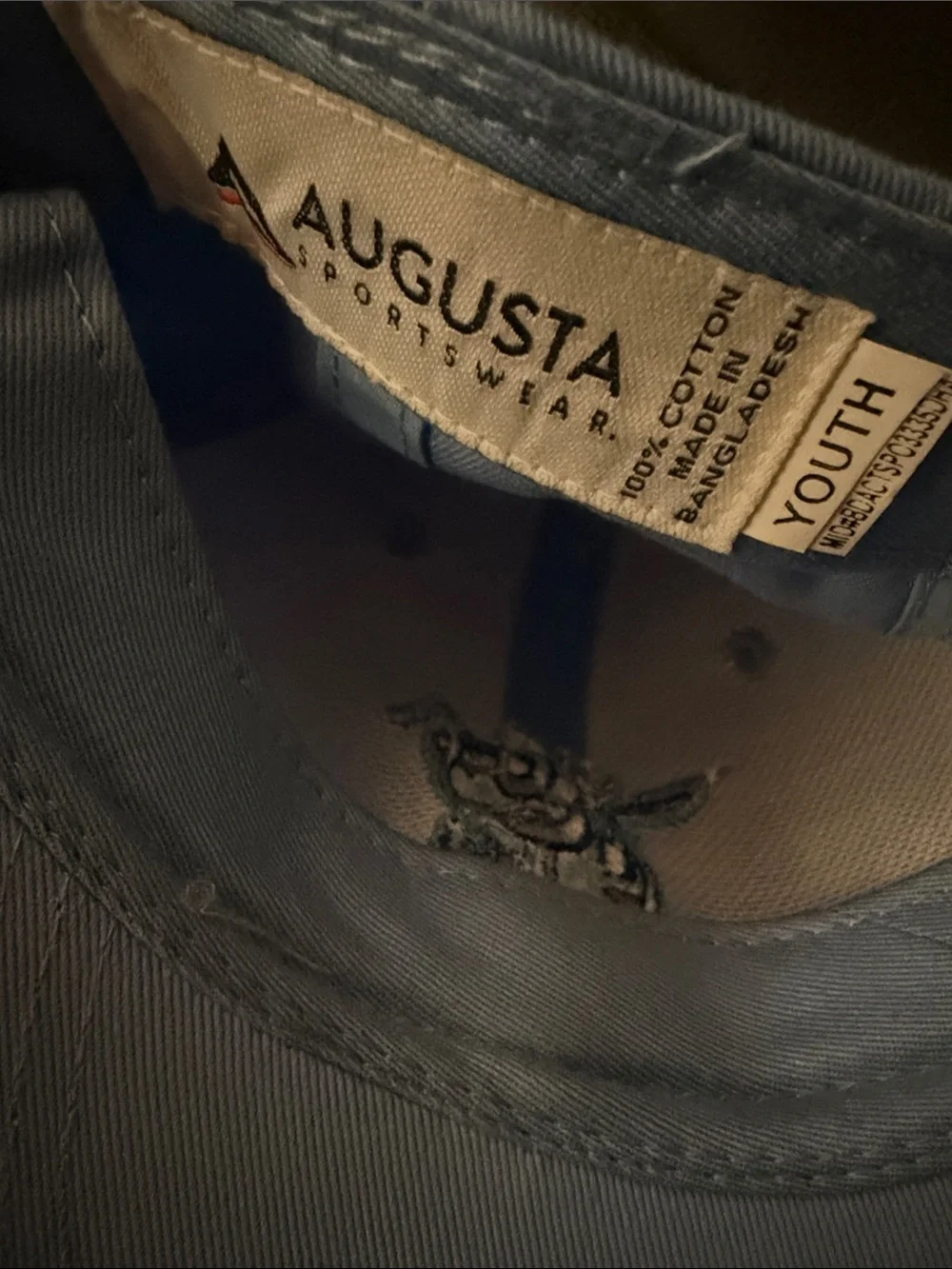 NBA NOLA HORNETS Augusta Sportswear Light Blue Kids Hat with Bee Patch